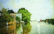 Claude Monet Landscape near Zaandam Germany oil painting artist